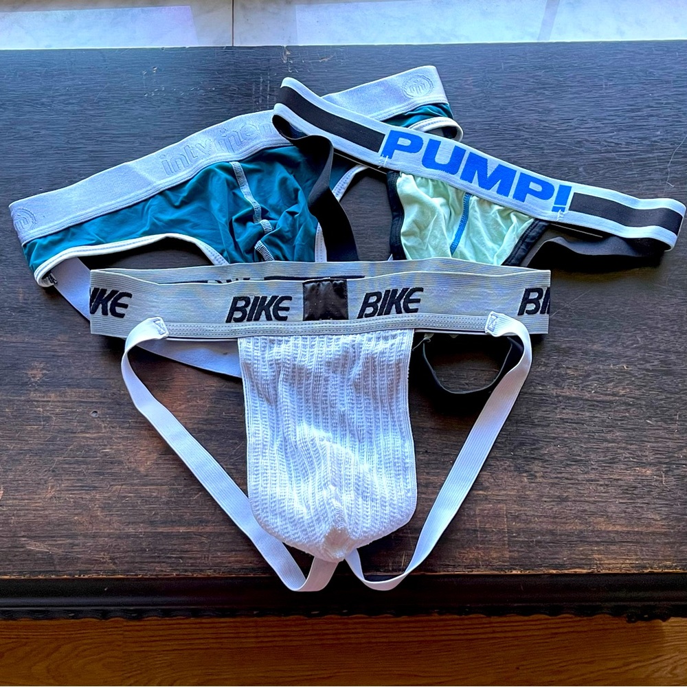 Men’s XL Jockstrap x3 Lot - BIKE, PUMP, INTYMEN